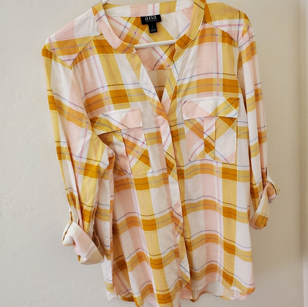 a.n.a Plaid Button Down